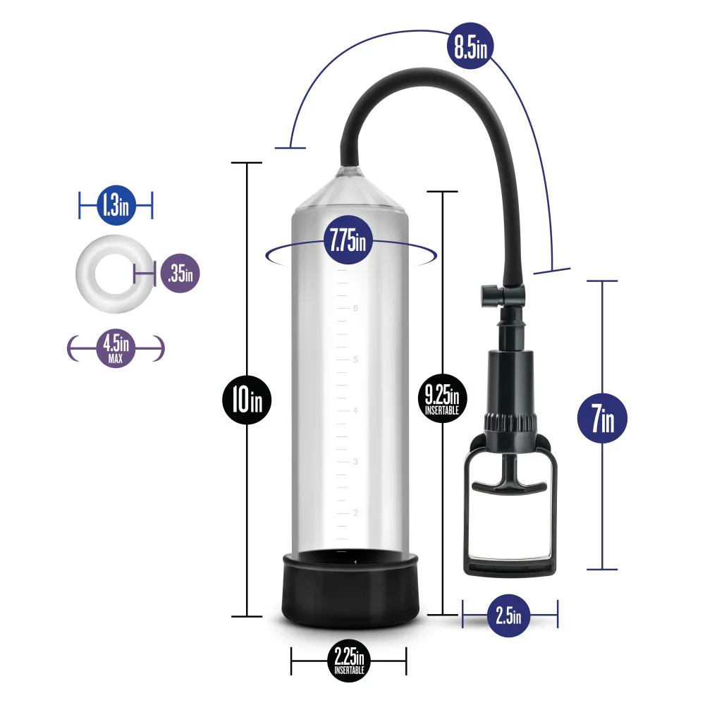 Performance VX3 Male Enhancement Clear/Black Pump - Image 2