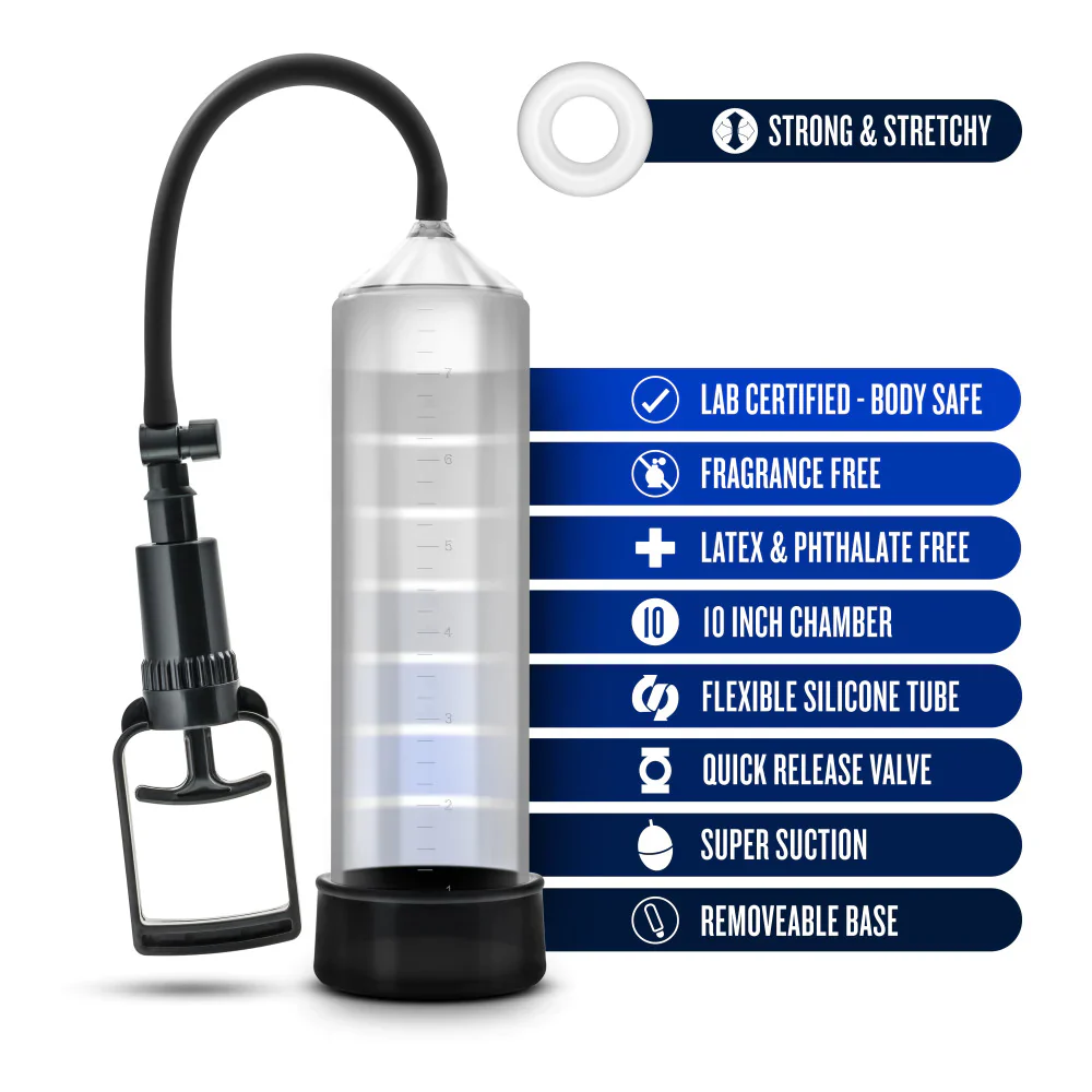 Performance VX3 Male Enhancement Clear/Black Pump - Image 3