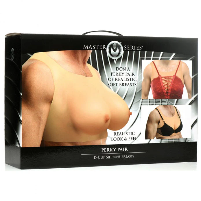 Perky Pair D-Cup Silicone Breasts - Image 5