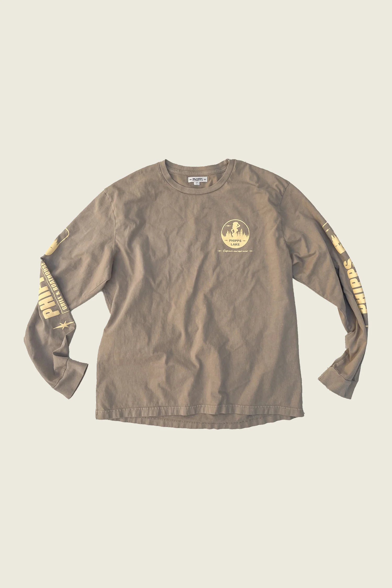 PHIPPS LAKE LONG SLEEVE T TAUPE - Image 3