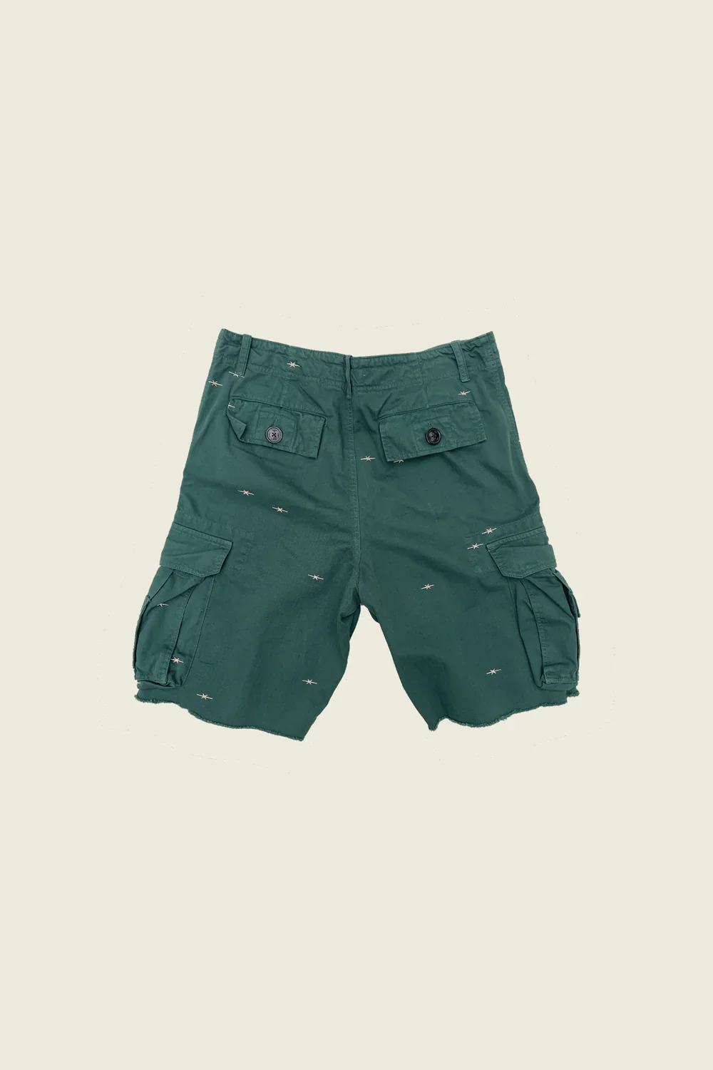 PHIPPS STAR EMBOIRDERED CARGO SHORTS GREEN - Image 3