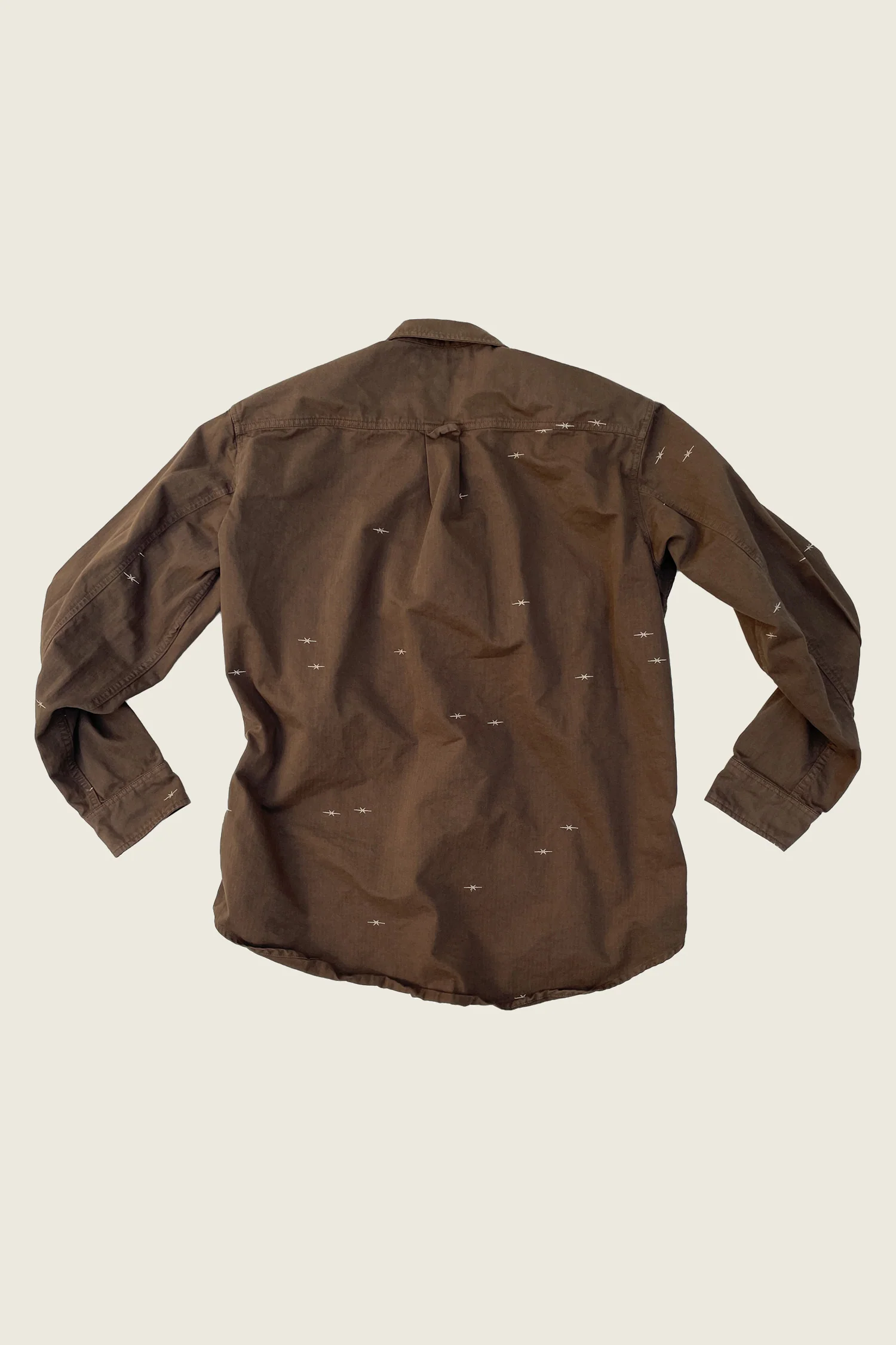 PHIPPS STAR EMBROIDERED FIELD SHIRT DARK BROWN - Image 2