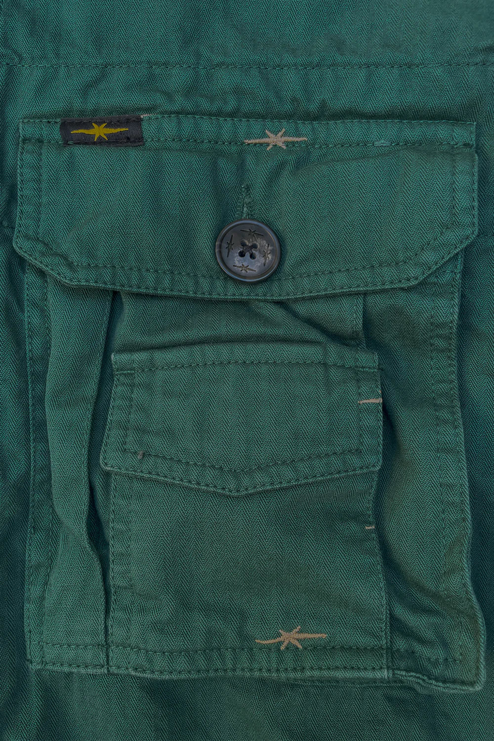 PHIPPS STAR EMBROIDERED FIELD SHIRT GREEN - Image 4