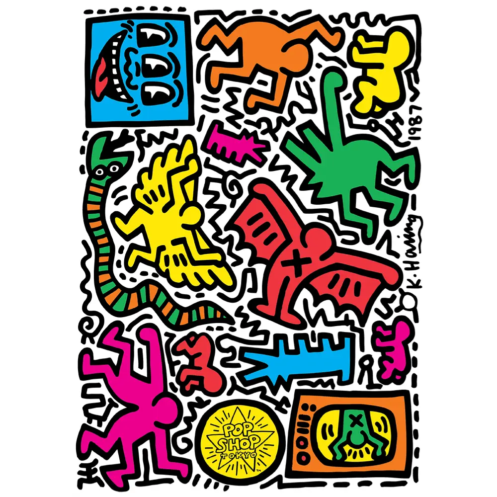 Pop Shop Tokyo By Keith Haring - Sheet of 15 Kiss-Cut Stickers - Image 3