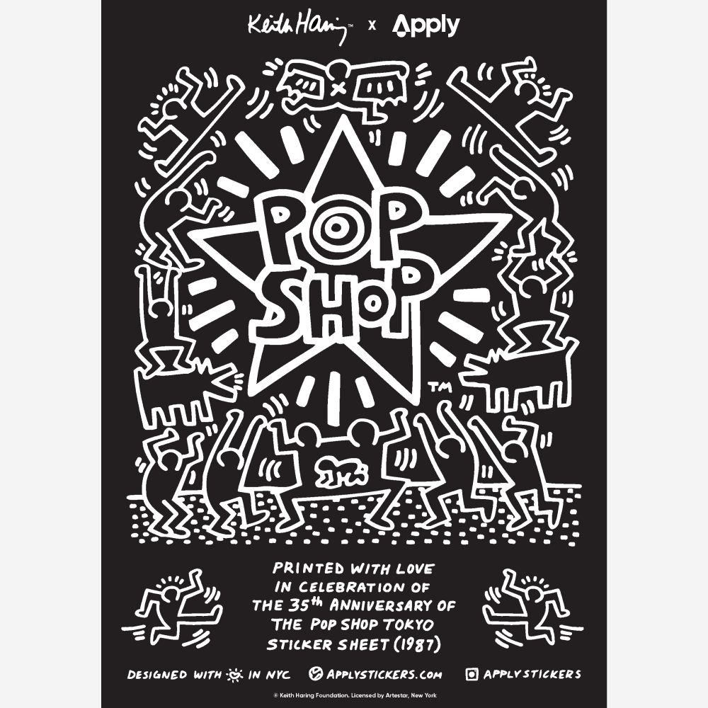 Pop Shop Tokyo By Keith Haring - Sheet of 15 Kiss-Cut Stickers - Image 5