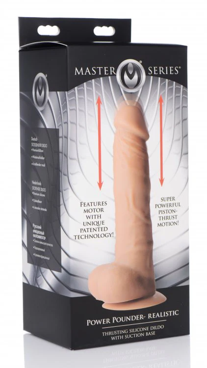 Power Pounder Realistic Thrusting Silicone Dildo by Master Series - Image 6
