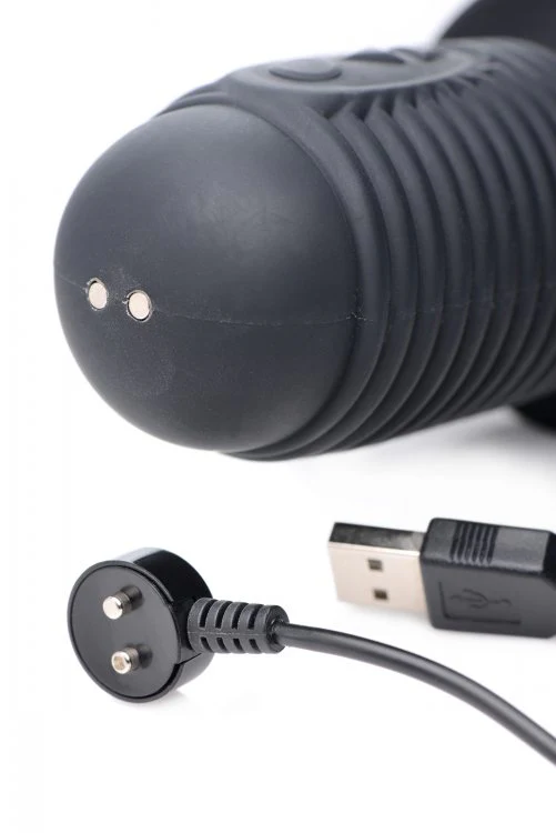 Power Pounder Vibrating and Thrusting Silicone Dildo - Image 5