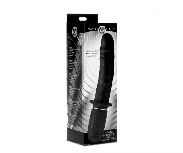 Power Pounder Vibrating and Thrusting Silicone Dildo - Image 9