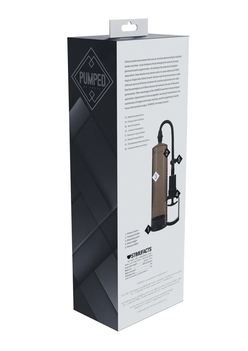 Pumped Basic Pump 2 Water Resistant Silicone Penis Pump - Black - Image 3
