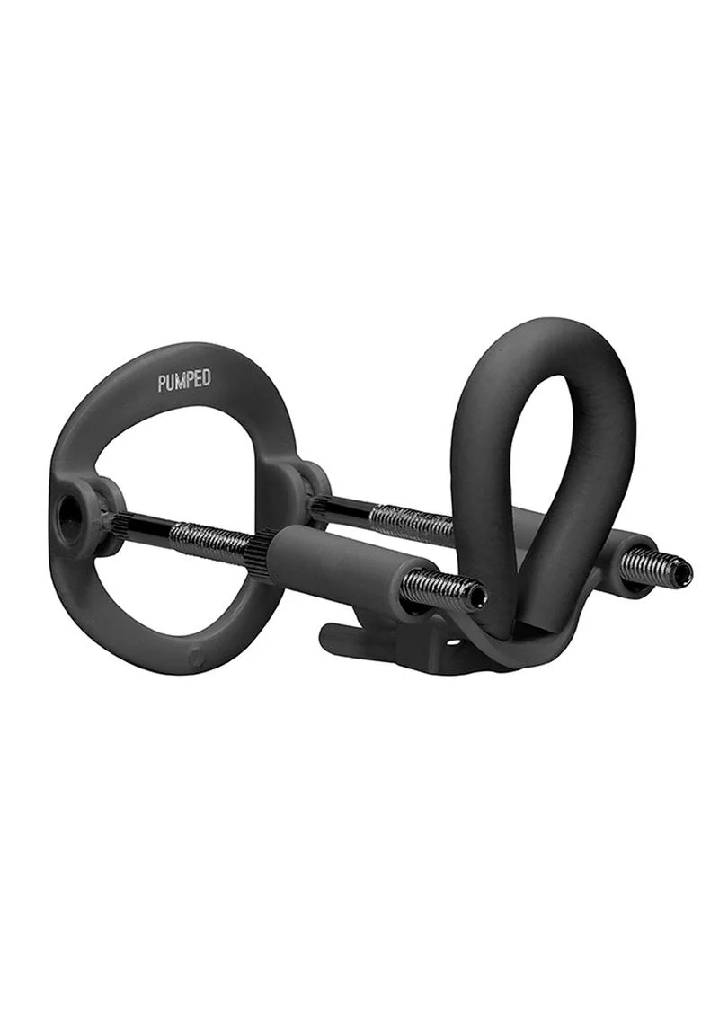 Pumped Silicone Penis Extender - Black - Image 2