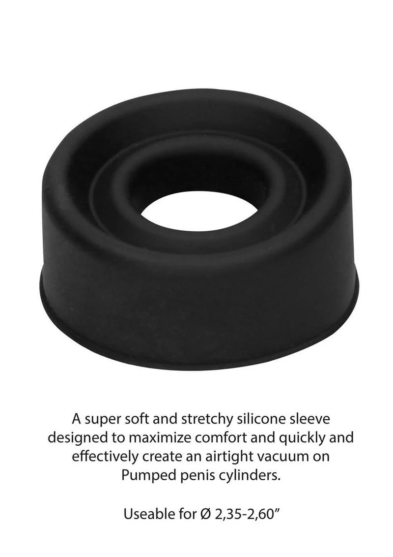 Pumped Silicone Pump Sleeve - Large - Black - Image 2