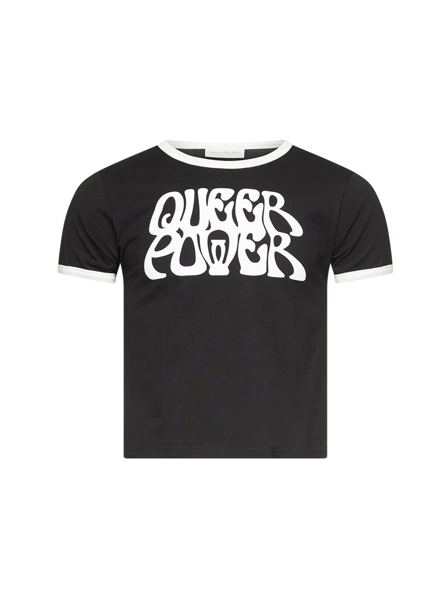Queer Power T-Shirt in Black / White by LUDOVIC DE SAINT SERNIN - Image 3