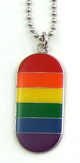 RAINBOW ID TAG Necklace - Image 3
