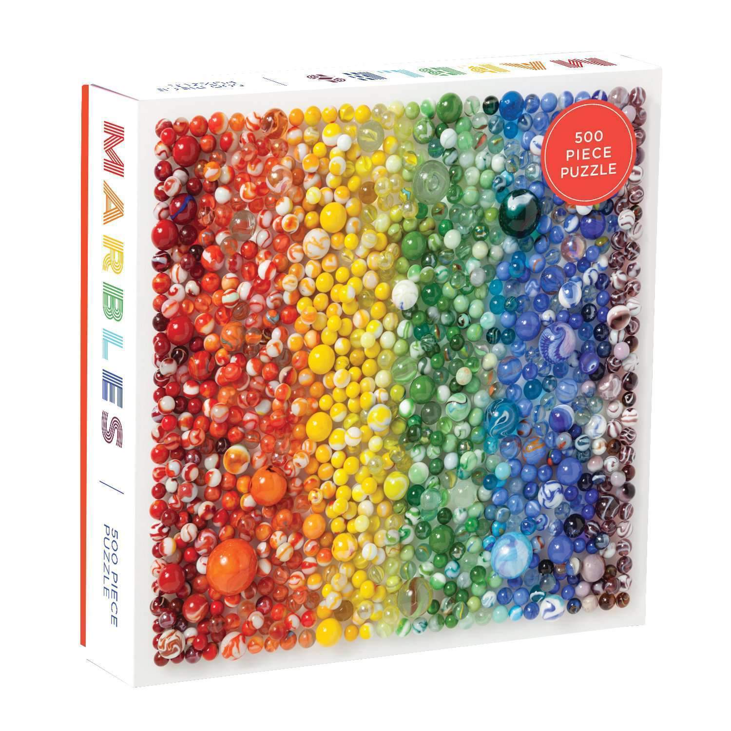 RAINBOW MARBLES 500 PIECE JIGSAW PUZZLE - Image 2