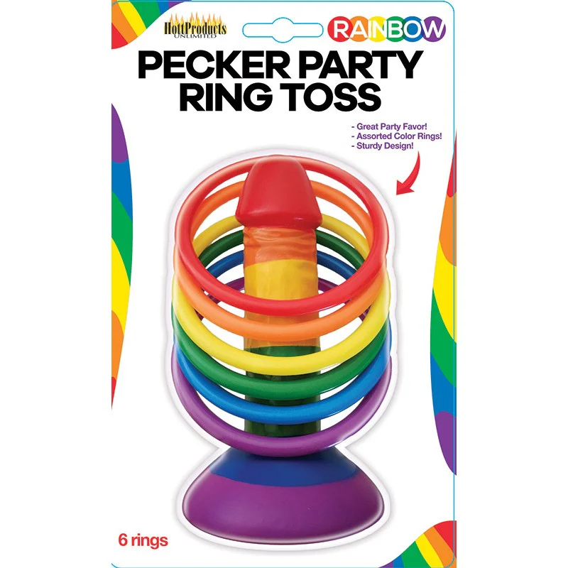 Rainbow Pecker Party Ring Toss - Image 2