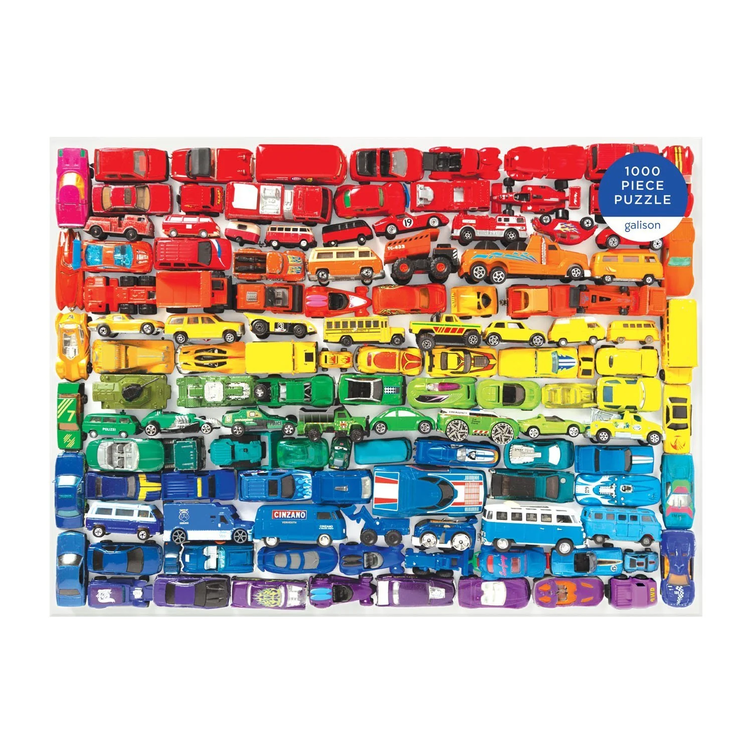 Rainbow Toy Cars 1000 Piece Jigsaw Puzzle - Image 4