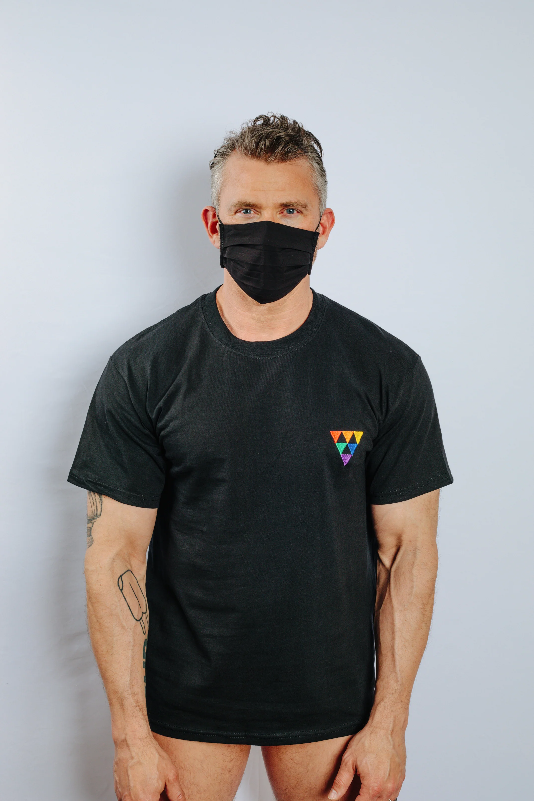 Rainbow Triangle T-Shirt (Available in Black or White) - Image 3