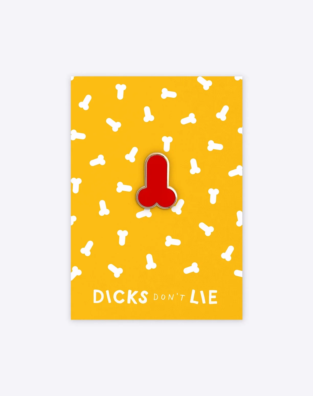 Red Dick enamel pin by Dicks Don't Lie - Image 4