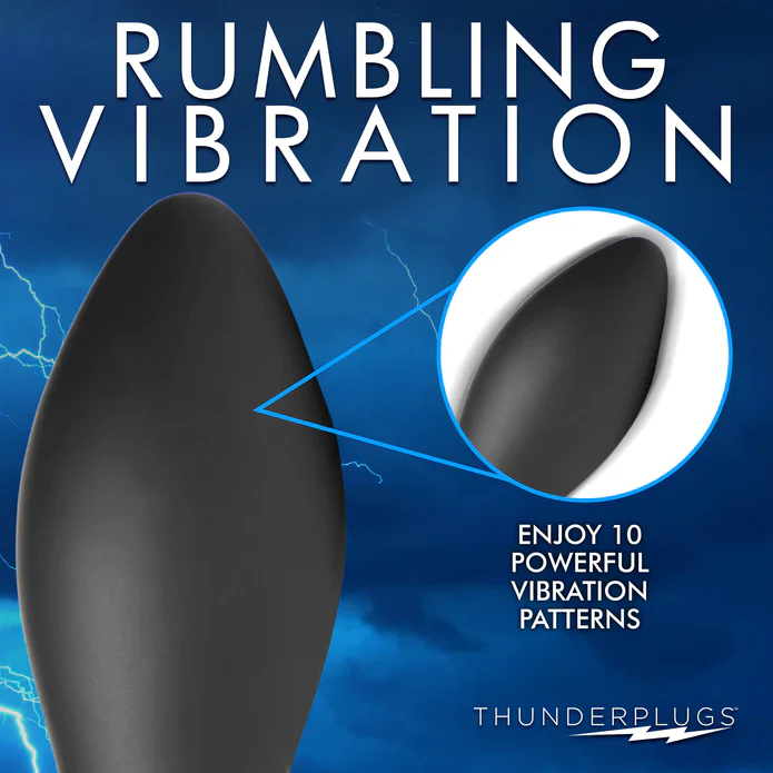 Rim Slide 10X Sliding Ring Silicone Butt Plug W/ Remote - Image 6