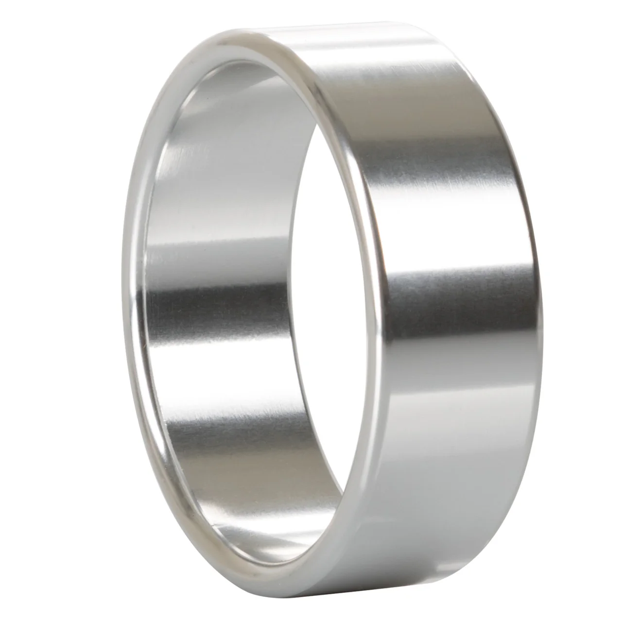 Rings! Alloy Metallic Cock Ring - Extra Large - 2in - Silver - Image 2