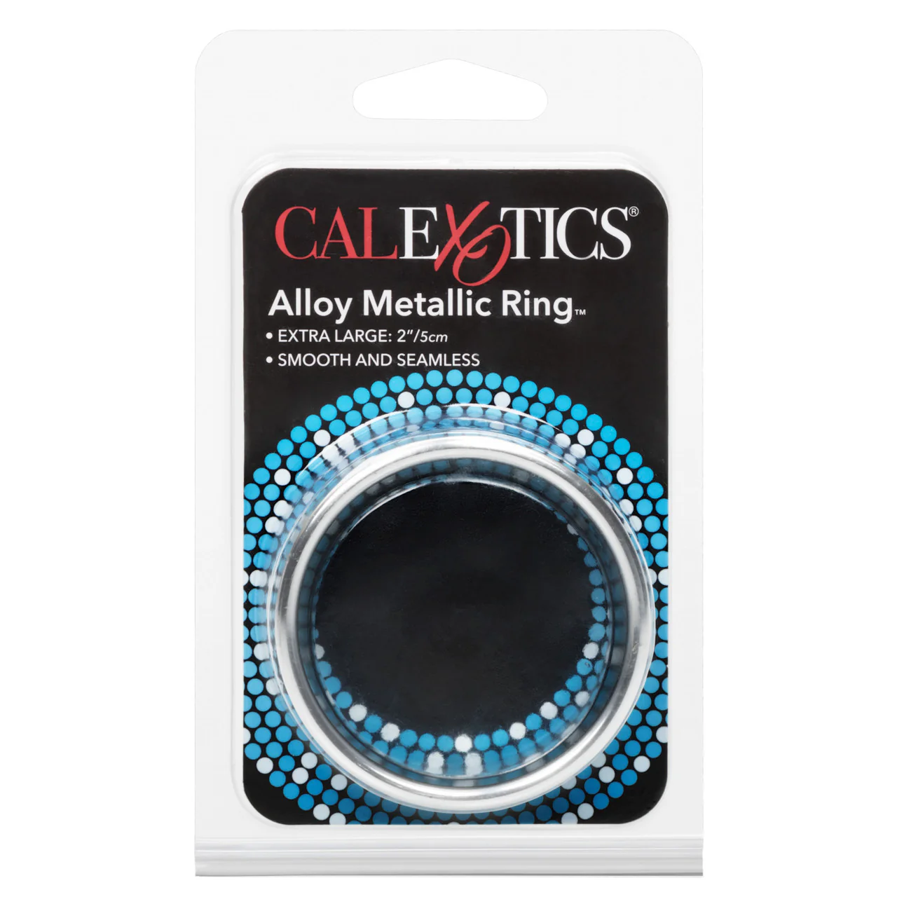 Rings! Alloy Metallic Cock Ring - Extra Large - 2in - Silver - Image 3