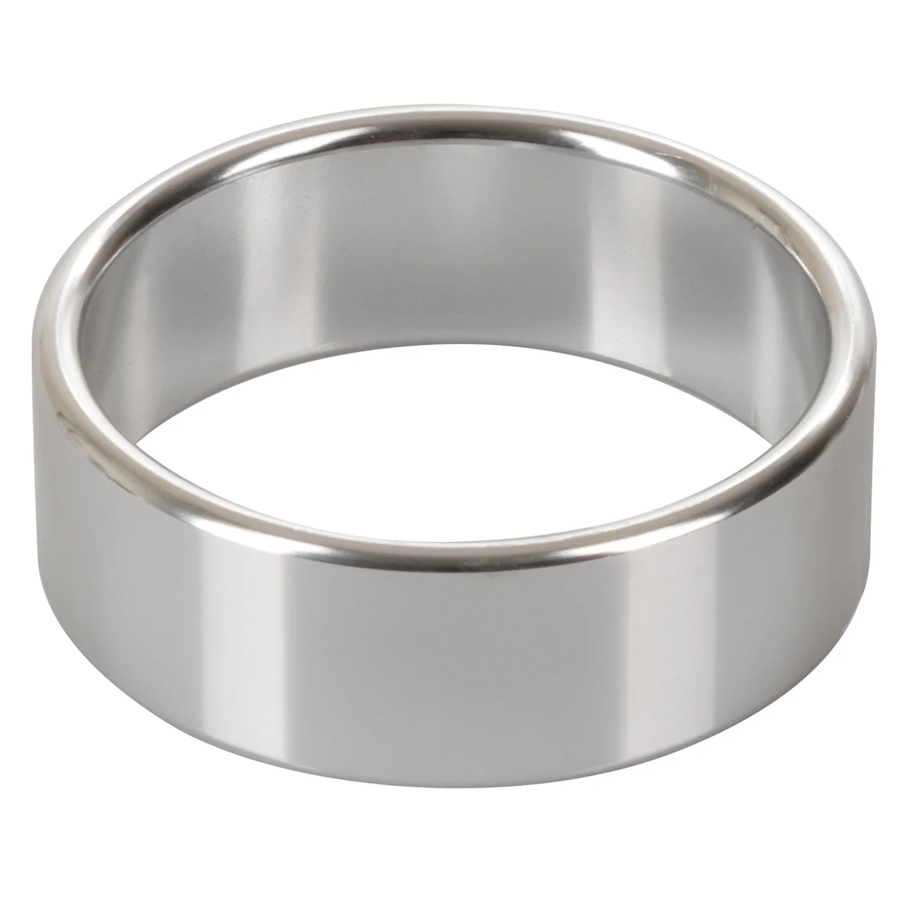 Rings! Alloy Metallic Cock Ring - Extra Large - 2in - Silver - Image 5