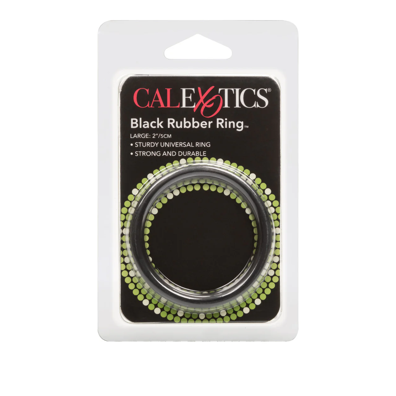 Rings! Black Rubber Cock Ring - Large - Image 2