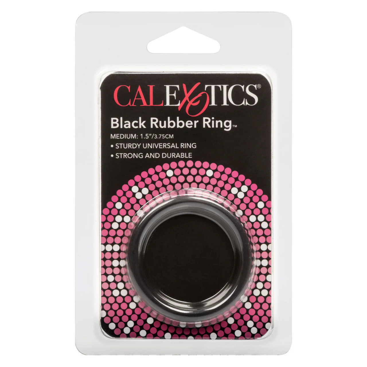 Rings! Black Rubber Cock Ring- Medium - Image 3