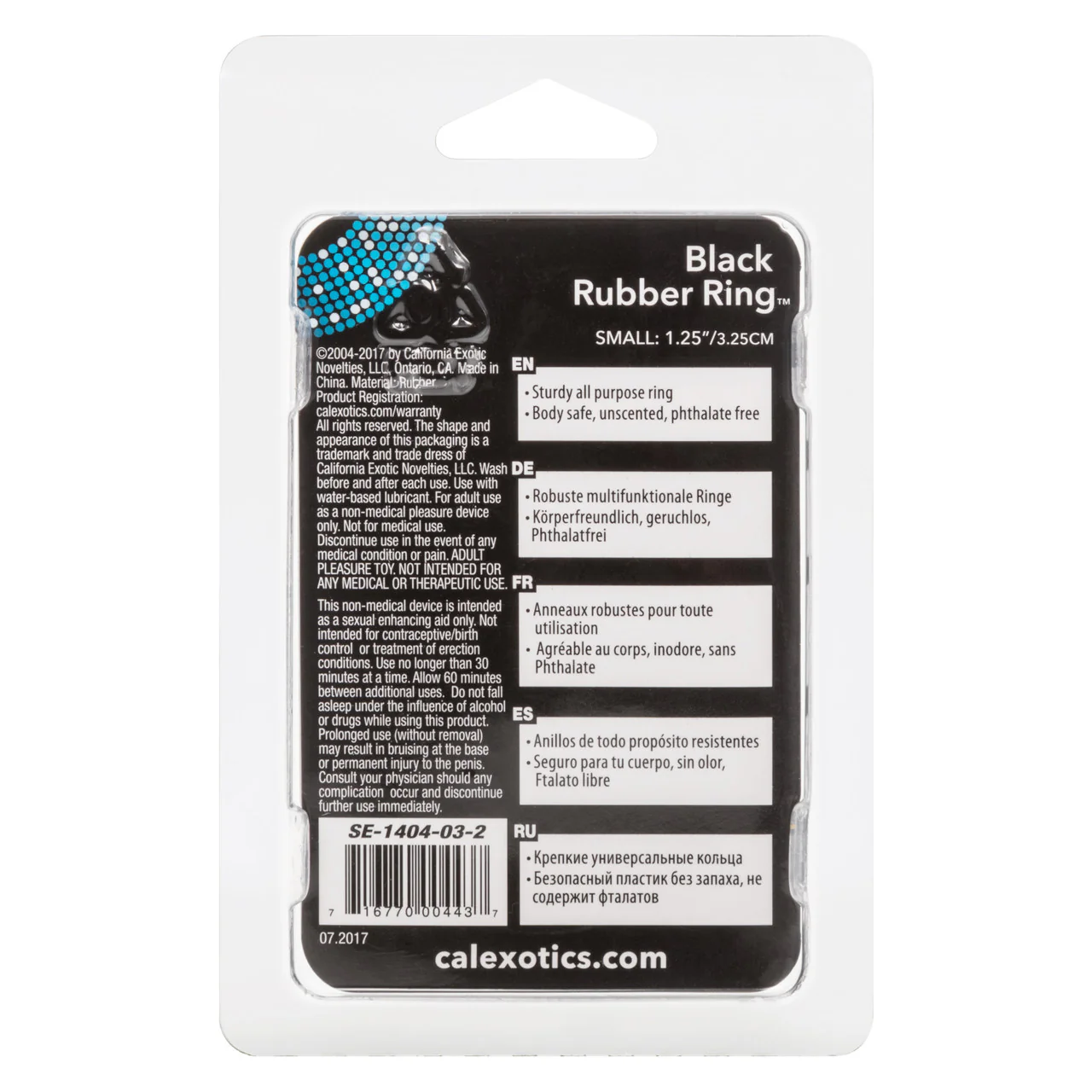 Rings! Black Rubber Cock Ring - Small - Image 4