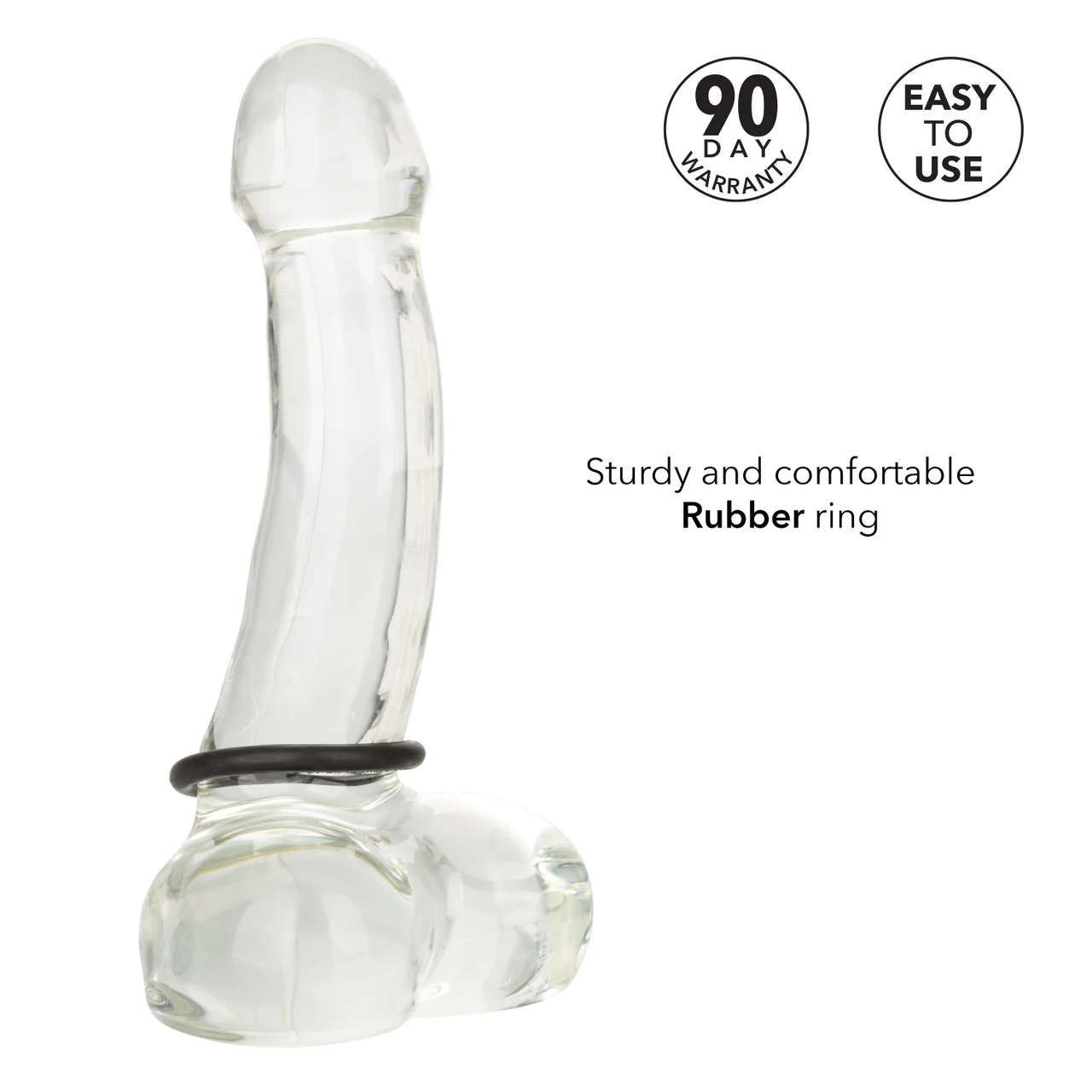 Rings! Black Rubber Cock Ring - Small - Image 6