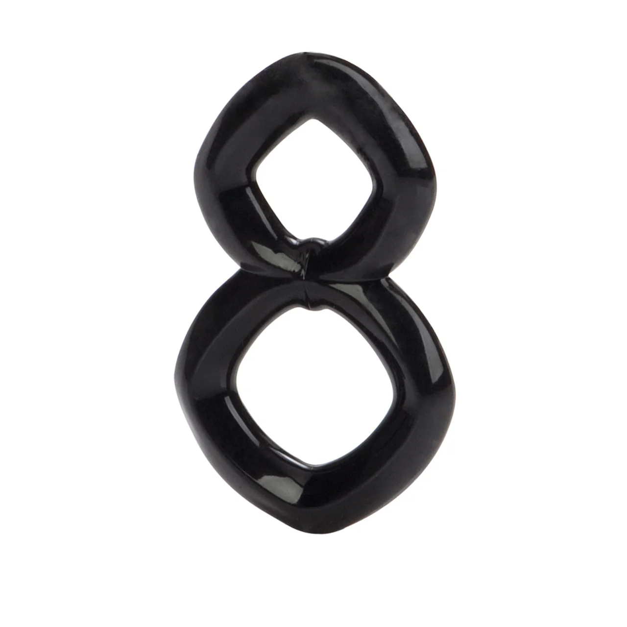 Rings! Crazy 8 Cock Ring - Black - Image 2