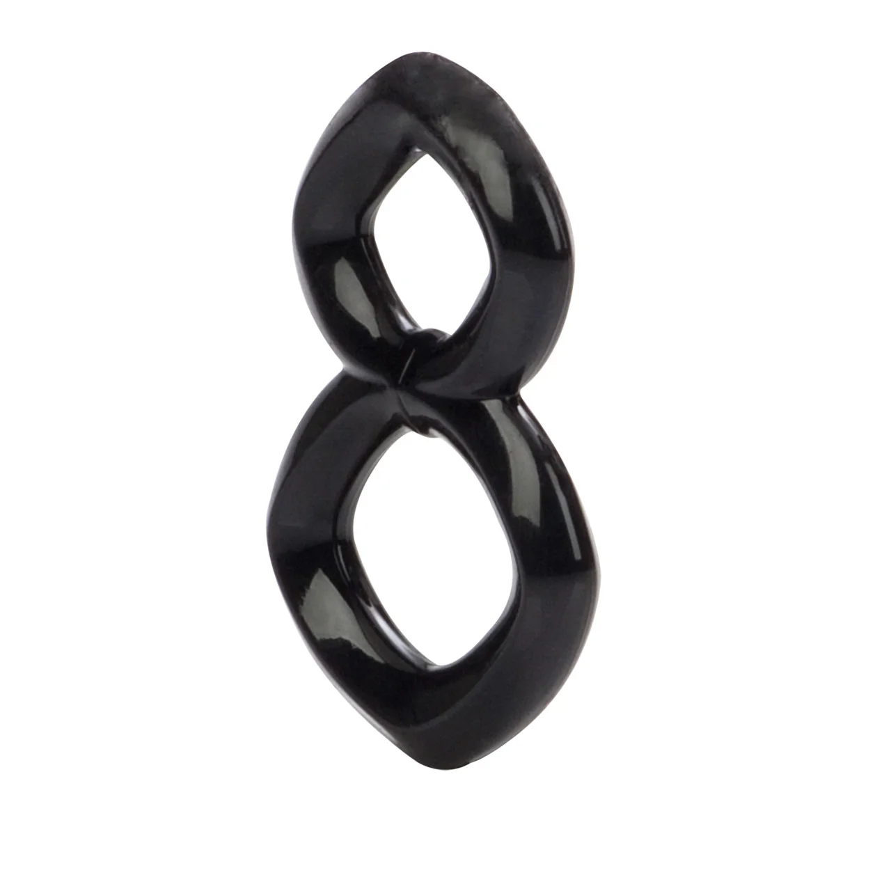 Rings! Crazy 8 Cock Ring - Black - Image 5
