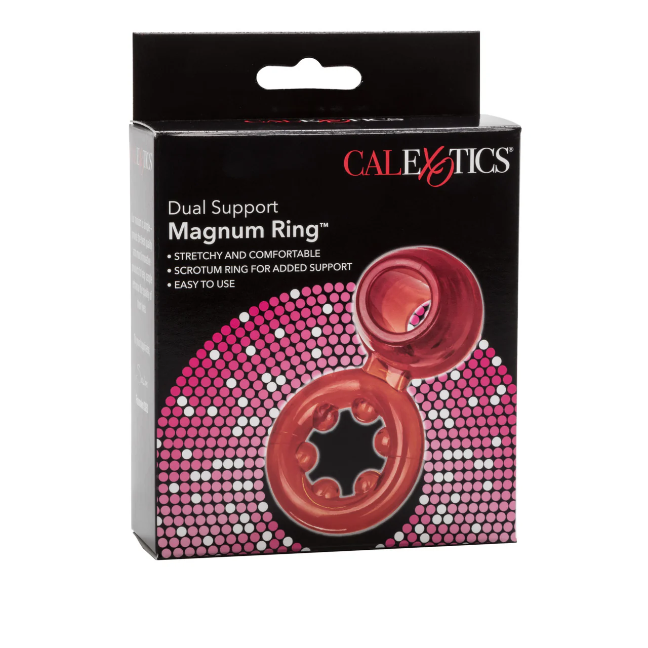 Rings! Dual Support Magnum Ring Cock Ring - Red - Image 3