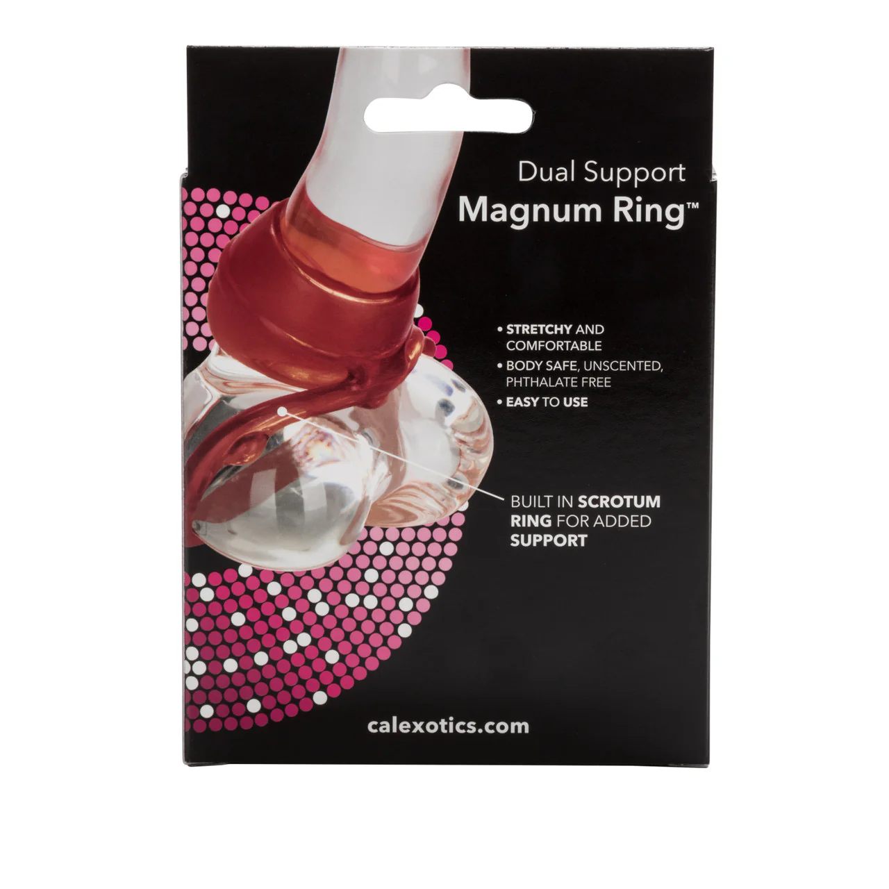 Rings! Dual Support Magnum Ring Cock Ring - Red - Image 4