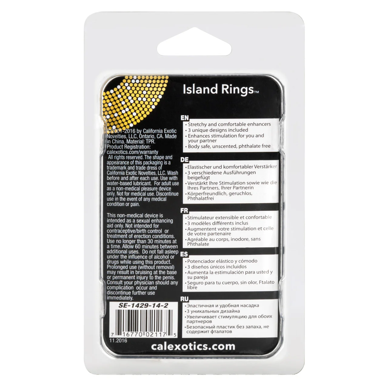 Rings! Island Rings Cock Rings (3 piece set) - Purple - Image 4