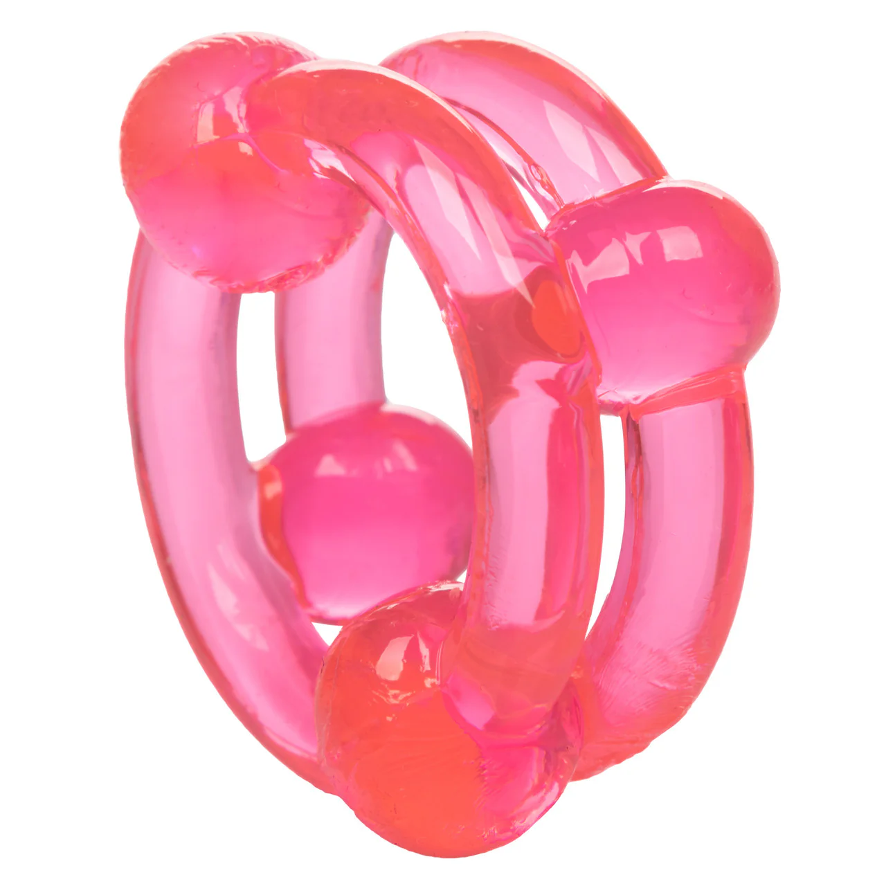 Rings! Island Rings Double Stacker Cock Rings (2 piece set) - Pink - Image 9