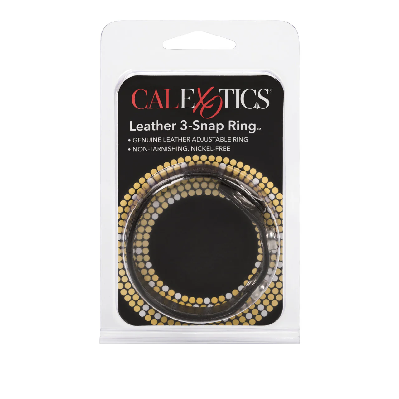 Rings! Leather 3 Snap Ring Cock - Image 3