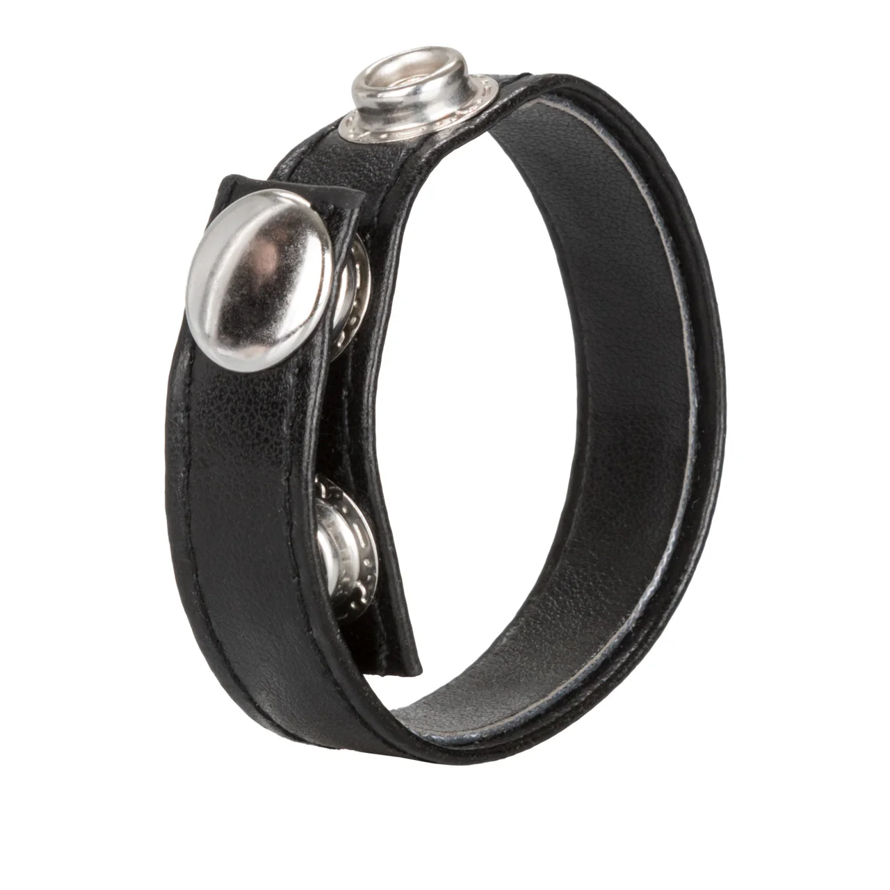 Rings! Leather 3 Snap Ring Cock - Image 6