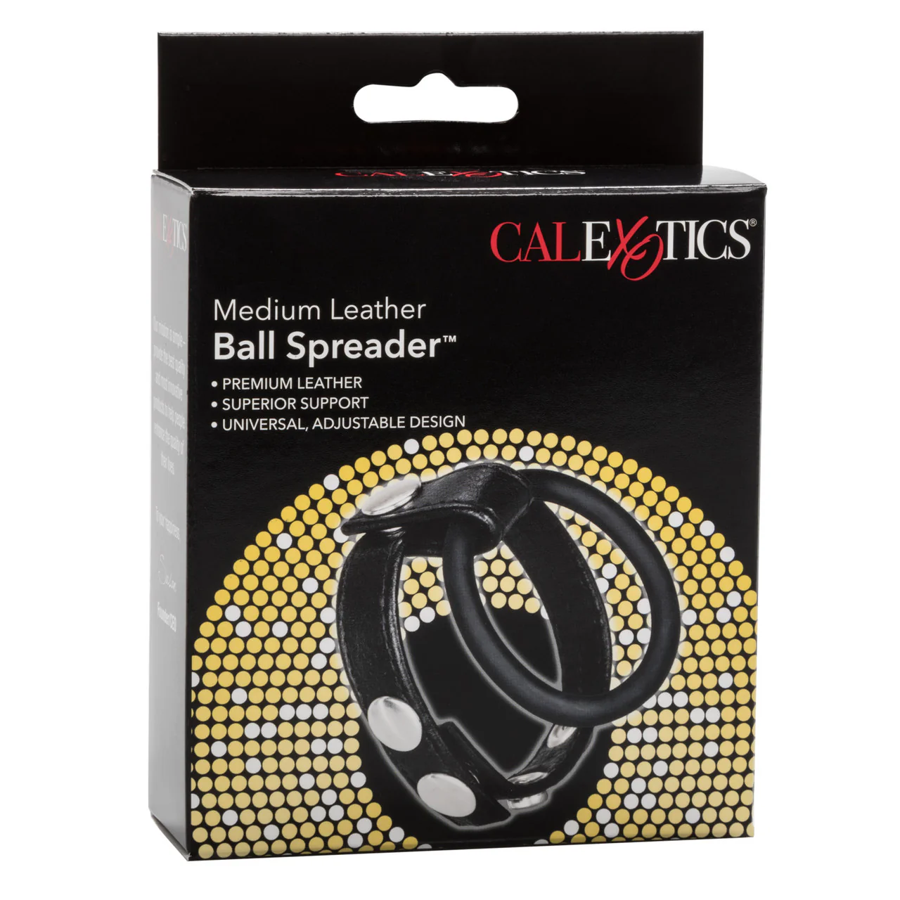 Rings! Leather Ball Spreader Cock Ring - Medium - Image 3