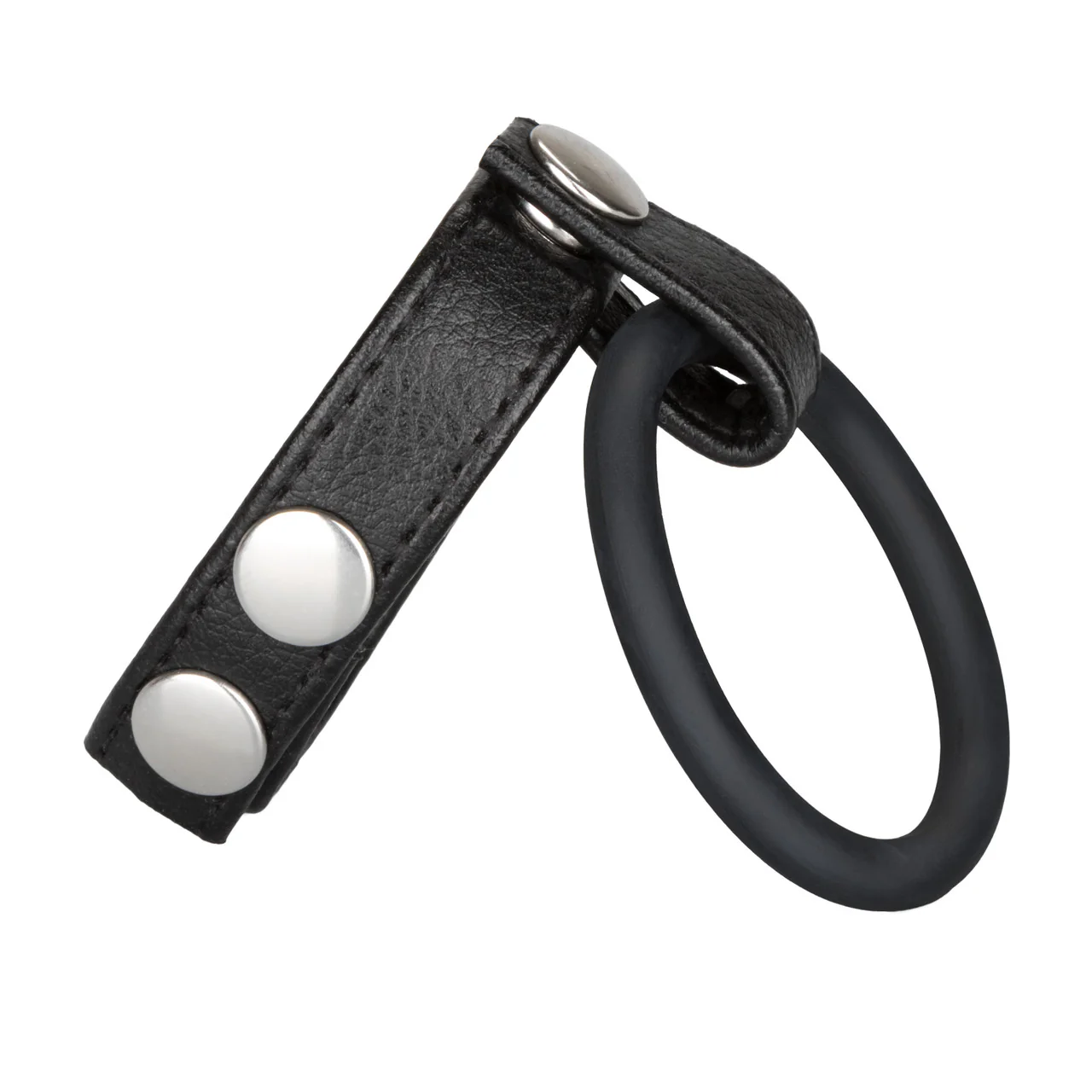 Rings! Leather Ball Spreader Cock Ring - Medium - Image 5