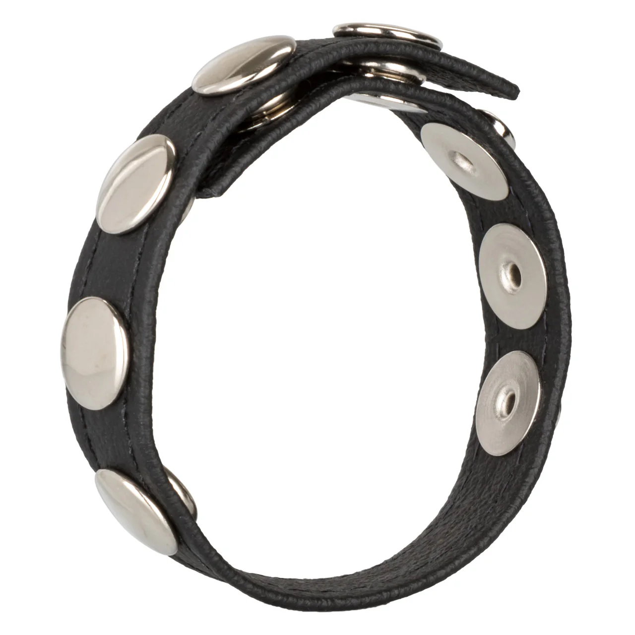 Rings! Leather Multi-Snap Cock Ring - Image 2