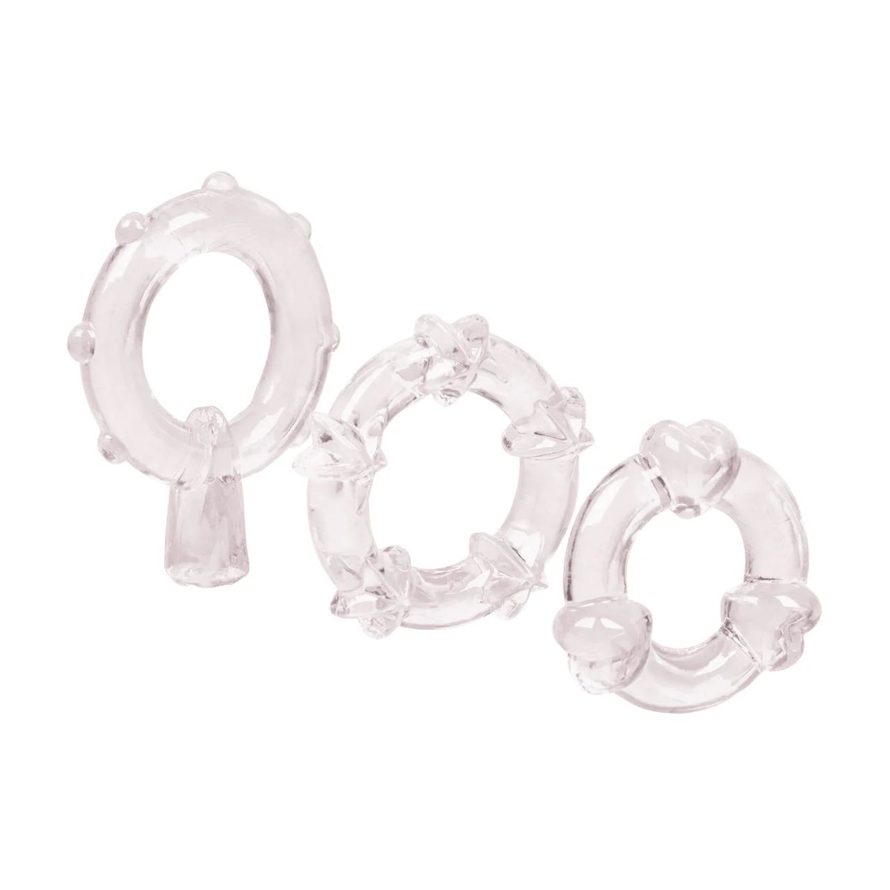 Rings! Magic C Rings Cock Rings (3 Piece Set) - Clear - Image 5