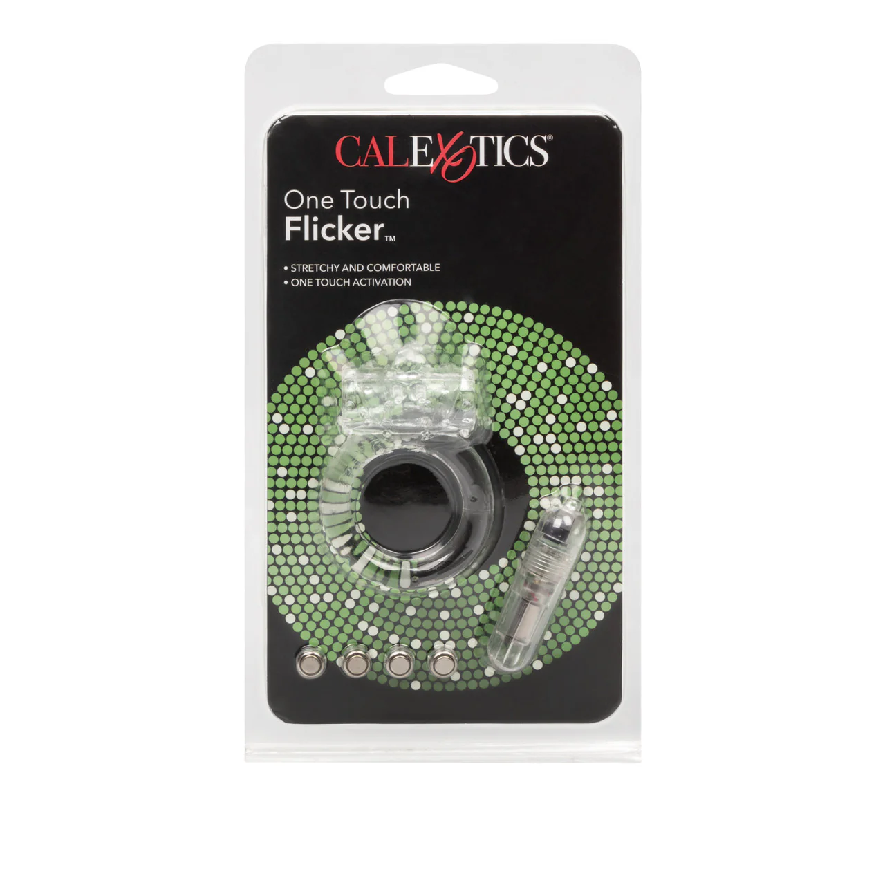 Rings! One Touch Nubby Vibrating Cock Ring - Clear - Image 3