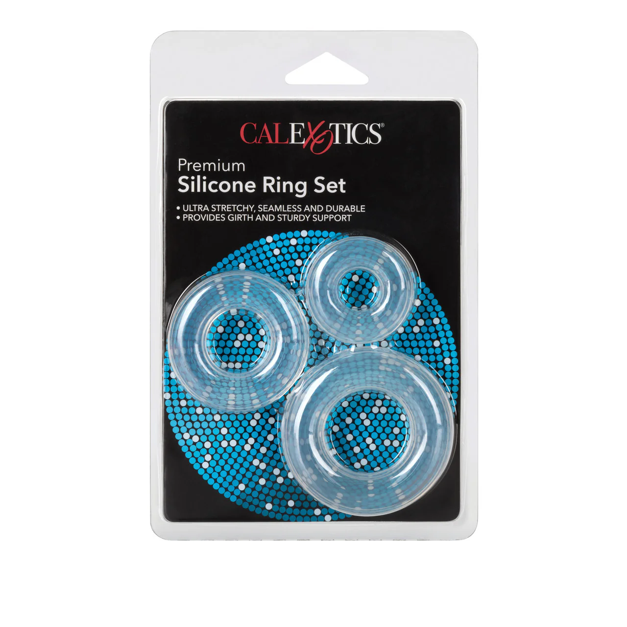 Rings! Premium Silicone Cock Ring Set (3 Piece Set) - Clear - Image 3