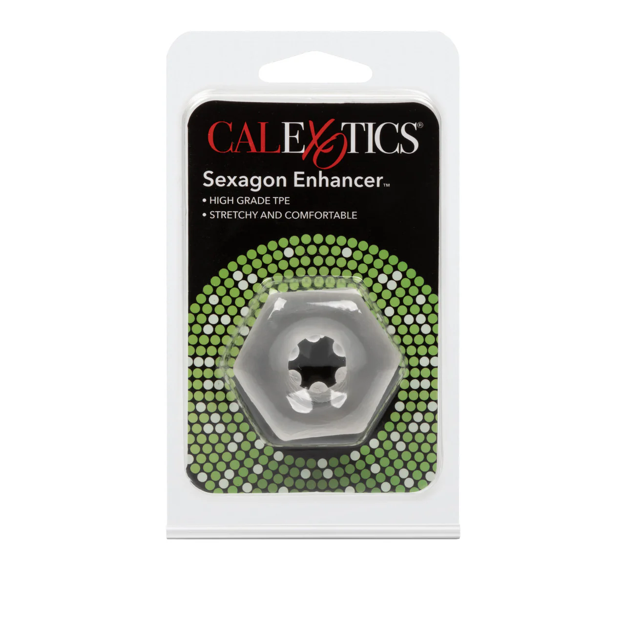 Rings! Sexagon Enhancer Cock Ring - Clear - Image 3