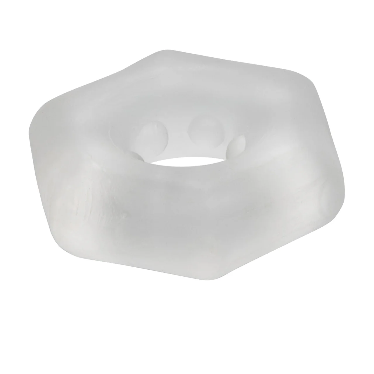 Rings! Sexagon Enhancer Cock Ring - Clear - Image 6
