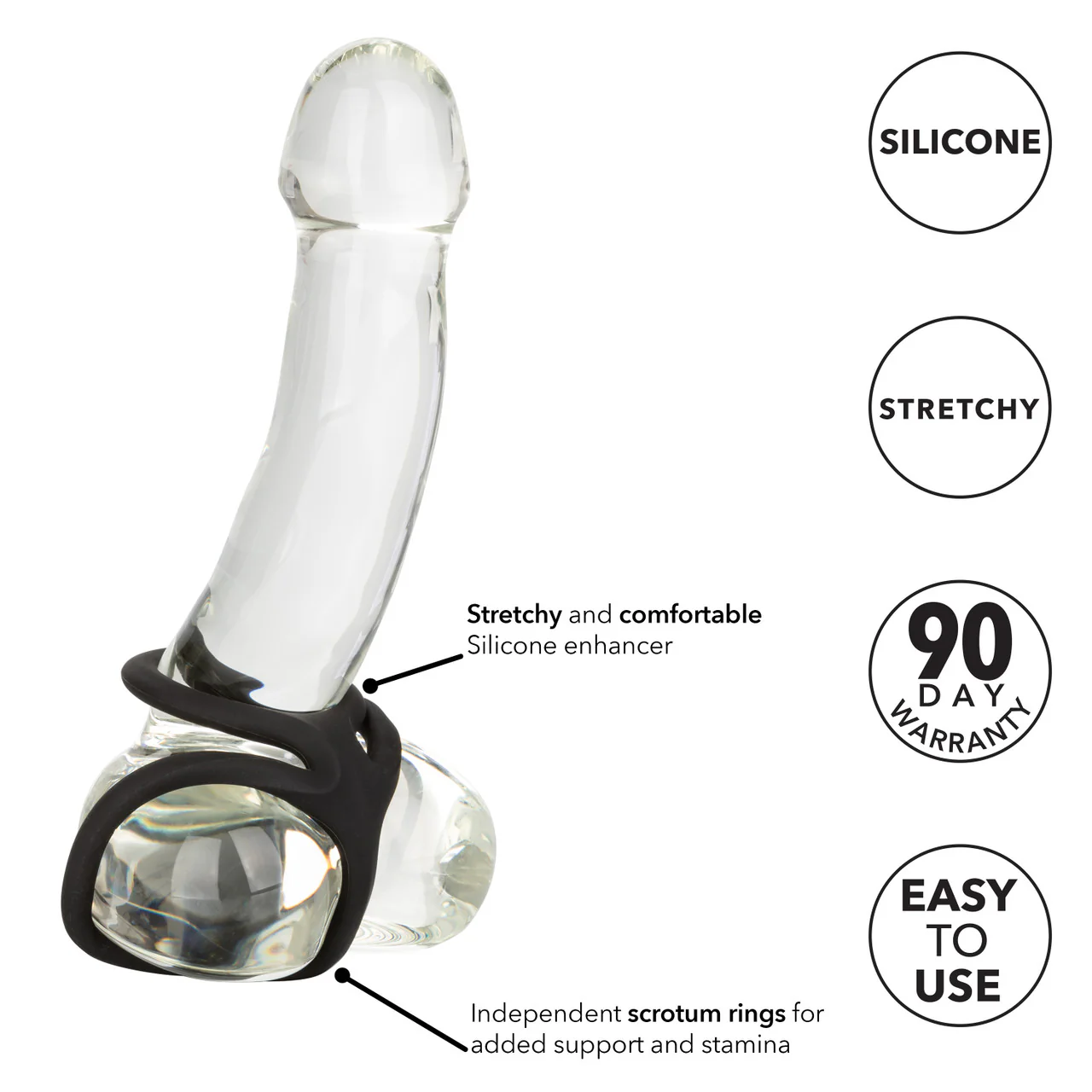 Rings! Silicone Ball Spreader Cock Ring - Image 6
