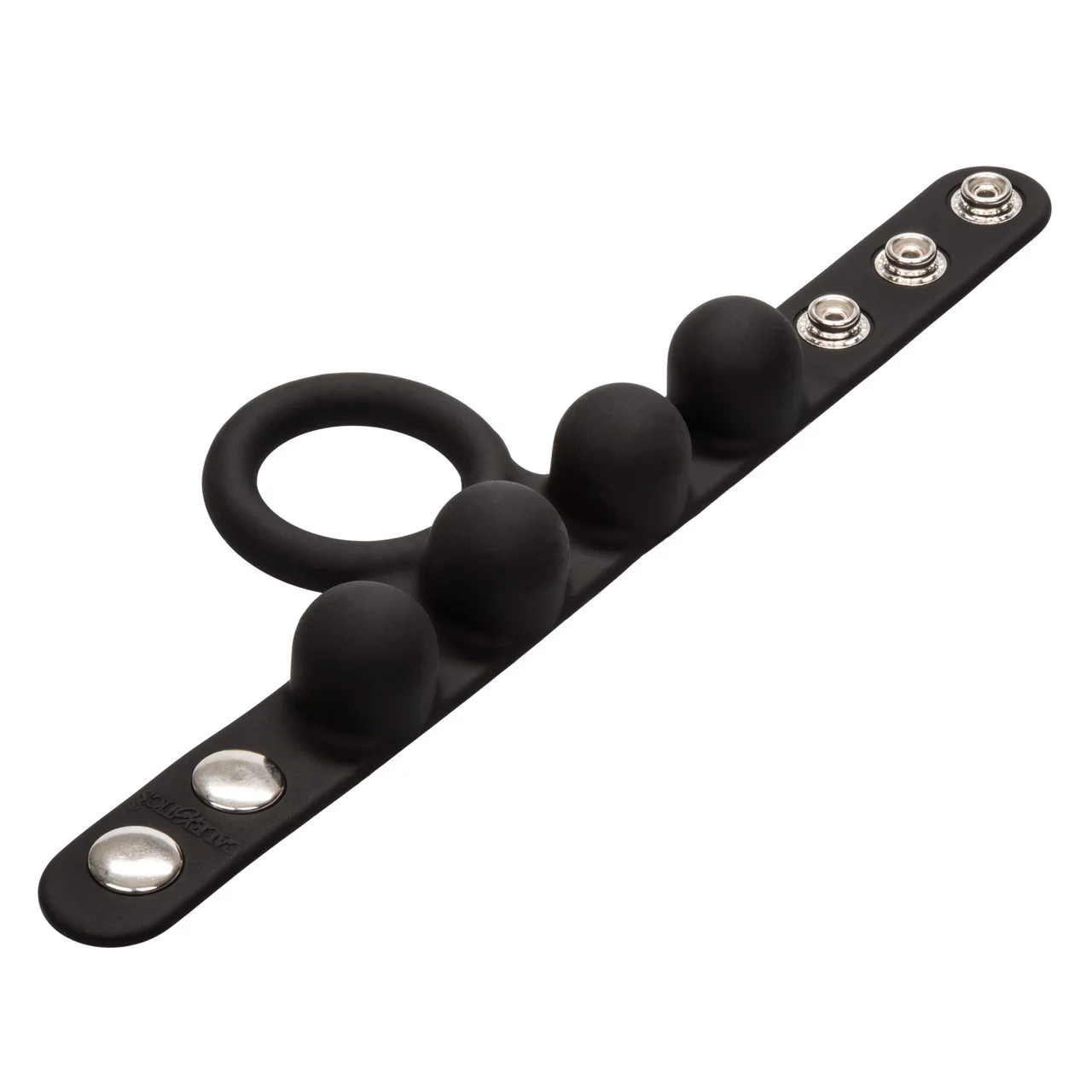 Rings! Silicone Medium Weighted C-Ring Ball Stretcher Cock Ring - Image 5