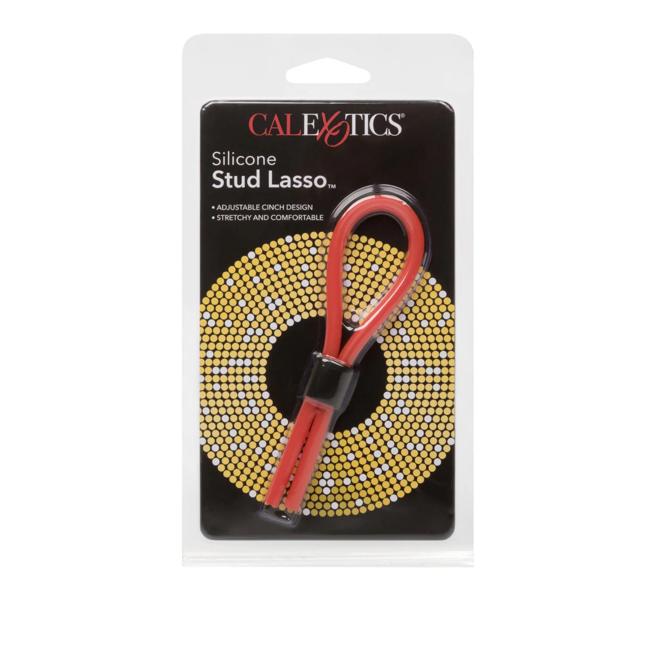 Rings! Silicone Stud Lasso Cock Ring - Red - Image 3