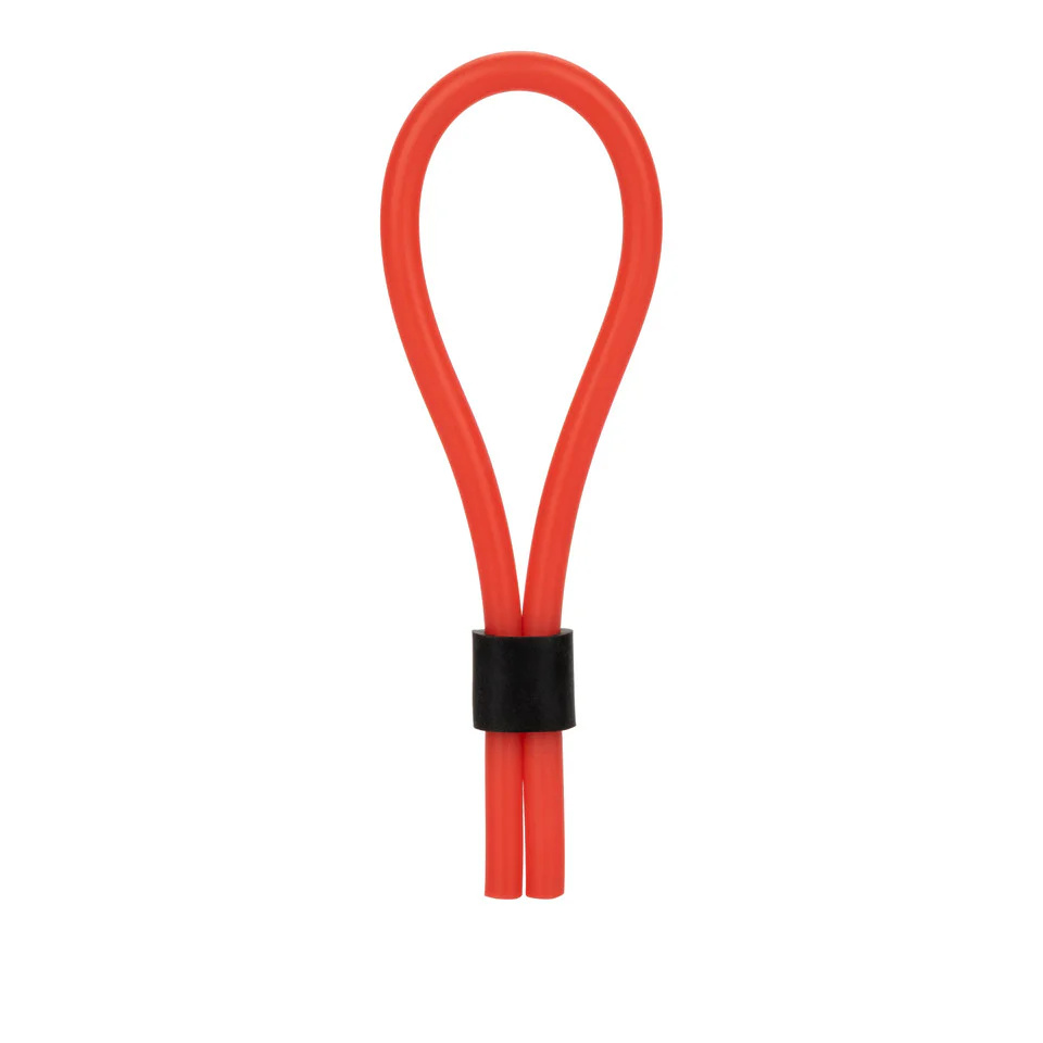 Rings! Silicone Stud Lasso Cock Ring - Red - Image 7